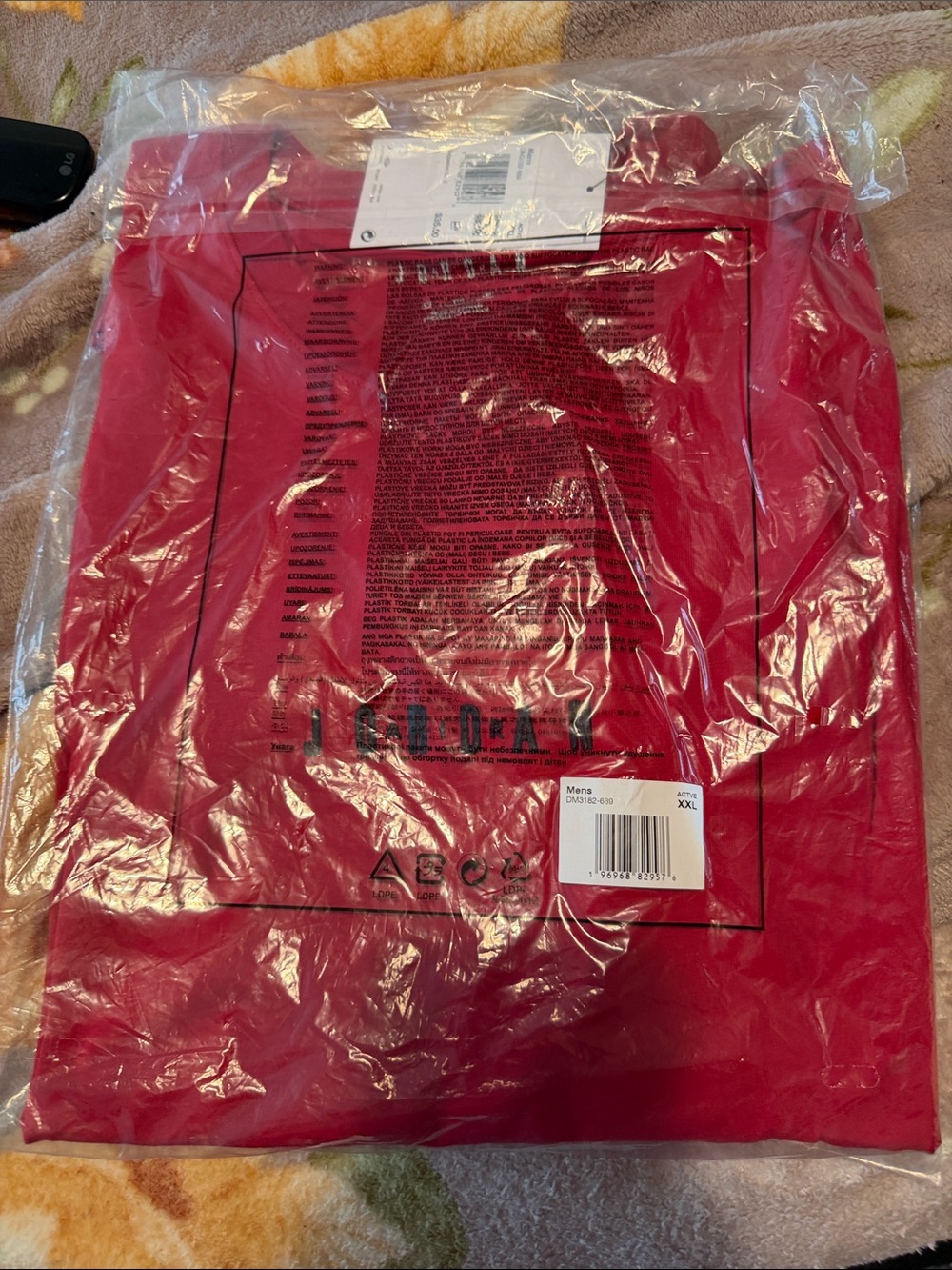 Jordan Red Men's T-Shirt Packaged
